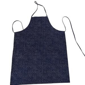 Crate & Barrel Blue Kitchen Apron Cotton